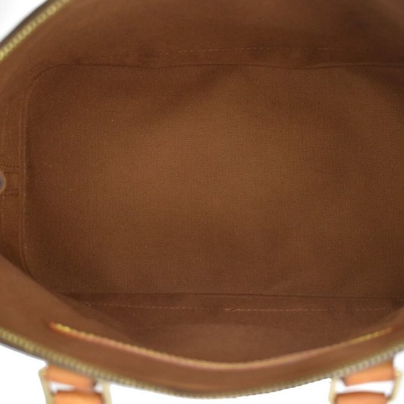 LOUIS VUITTON LV Logo Alma Hand Bag Monogram Leather Brown France - Picture 14 of 14